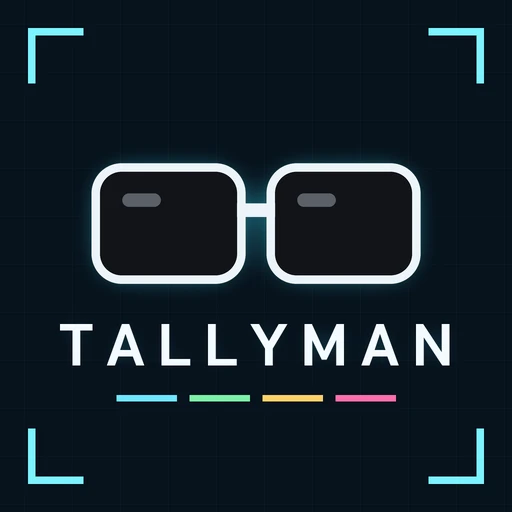 The Tallyman logo: a pair of glasses